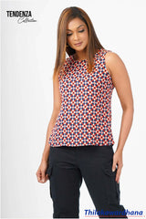 Tendenza Printed Sleeveless Top