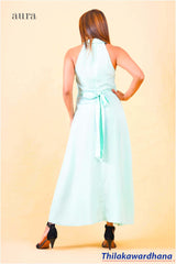 Aura Sleeveless Waist Belted Maxi Dress