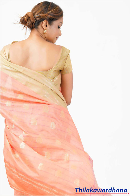 Border Detailed Linen Cotton Saree