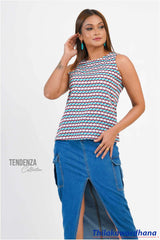 Tendenza Printed Sleeveless Top