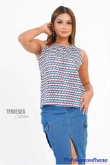 Tendenza Printed Sleeveless Top