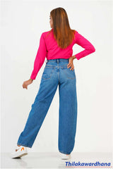 High Waist Relaxed Fit Mom Jean