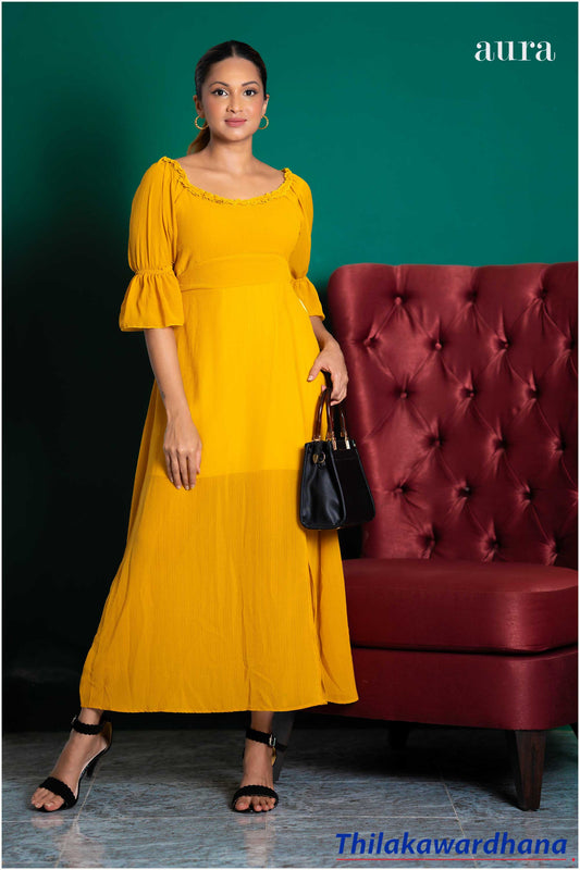 Aura Yellow Dream Maxi Dress