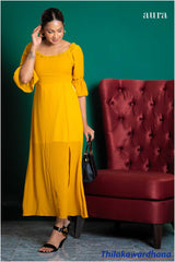 Aura Yellow Dream Maxi Dress