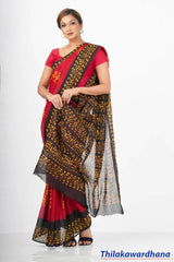 Printed Batik Saree