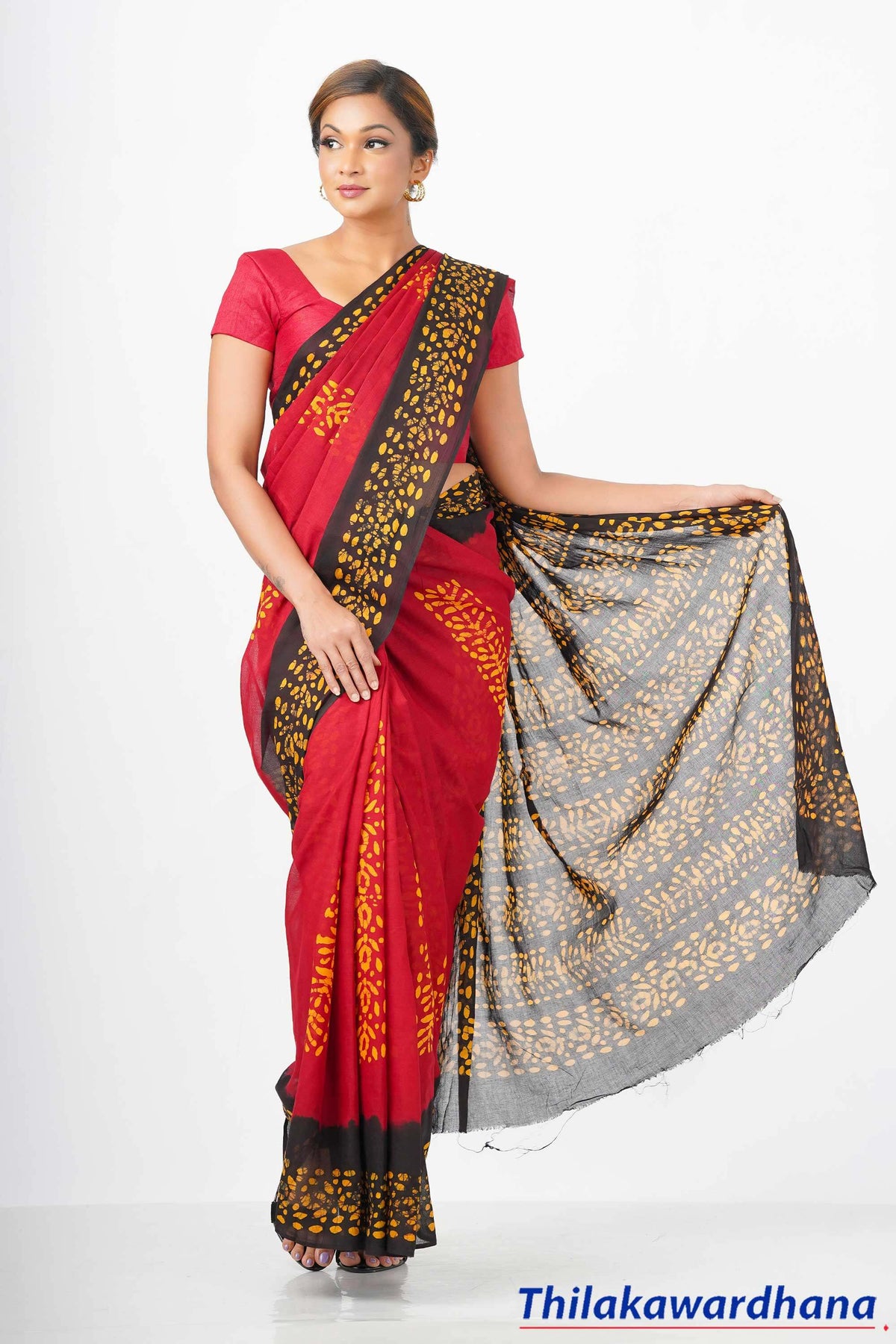 Printed Batik Saree