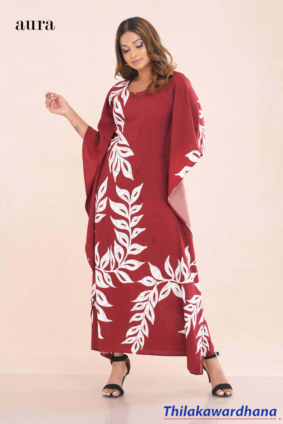 Aura Printed Kaftan Dress Thilakawardhana