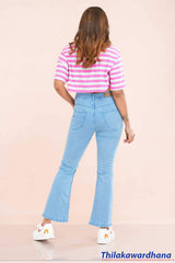 High Waist Seam Detailed Jean