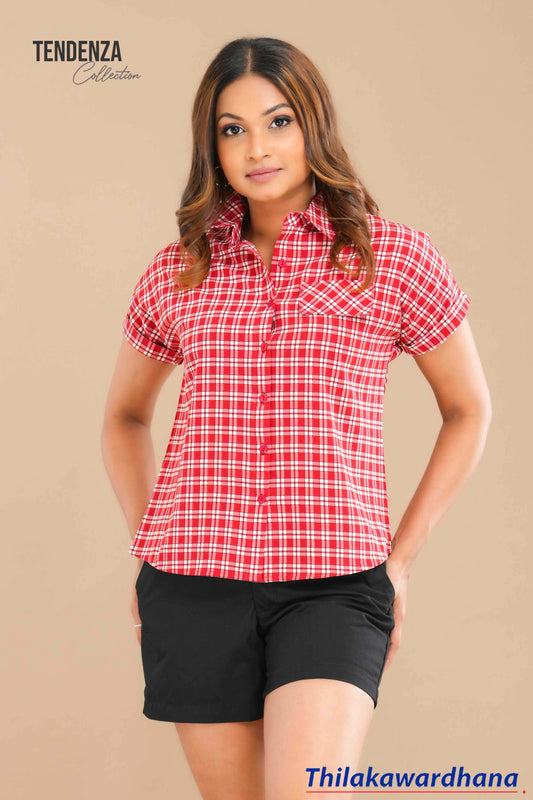 Tendenza Button down Flap Pocket Top