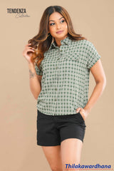 Tendenza Button down Flap Pocket Top