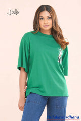 Bella Graphic Printed Oversized T Shirt