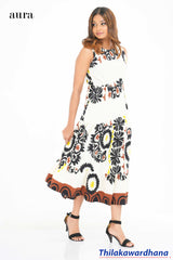 Aura Printed Midi Dress