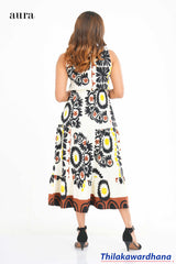 Aura Printed Midi Dress