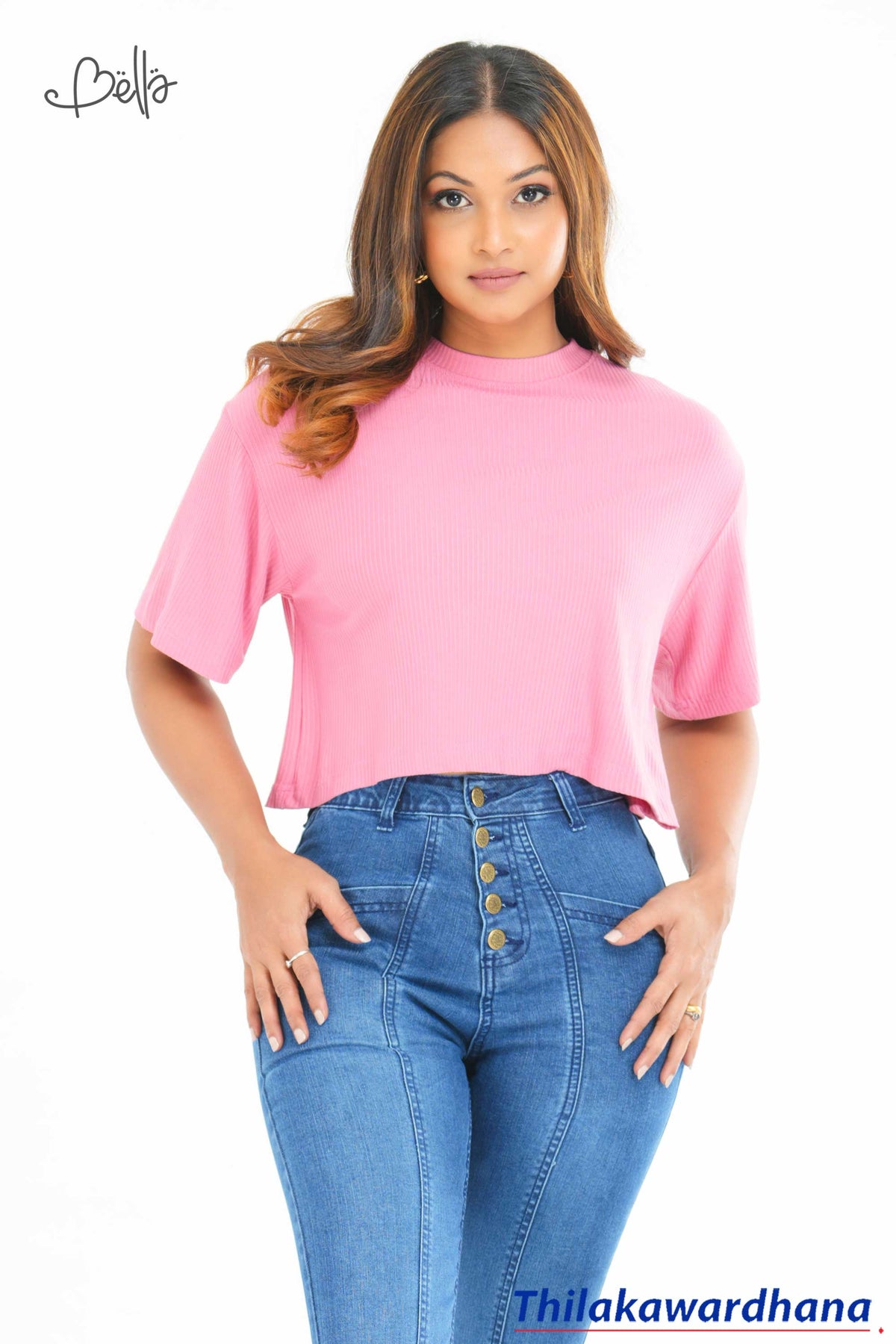 Bella Short Sleeve Rib Top