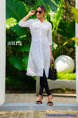 Tendenza 3/4 Sleeve Long Kurthi Top