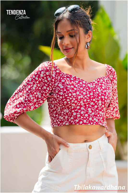 Tendenza Floral Crop Top