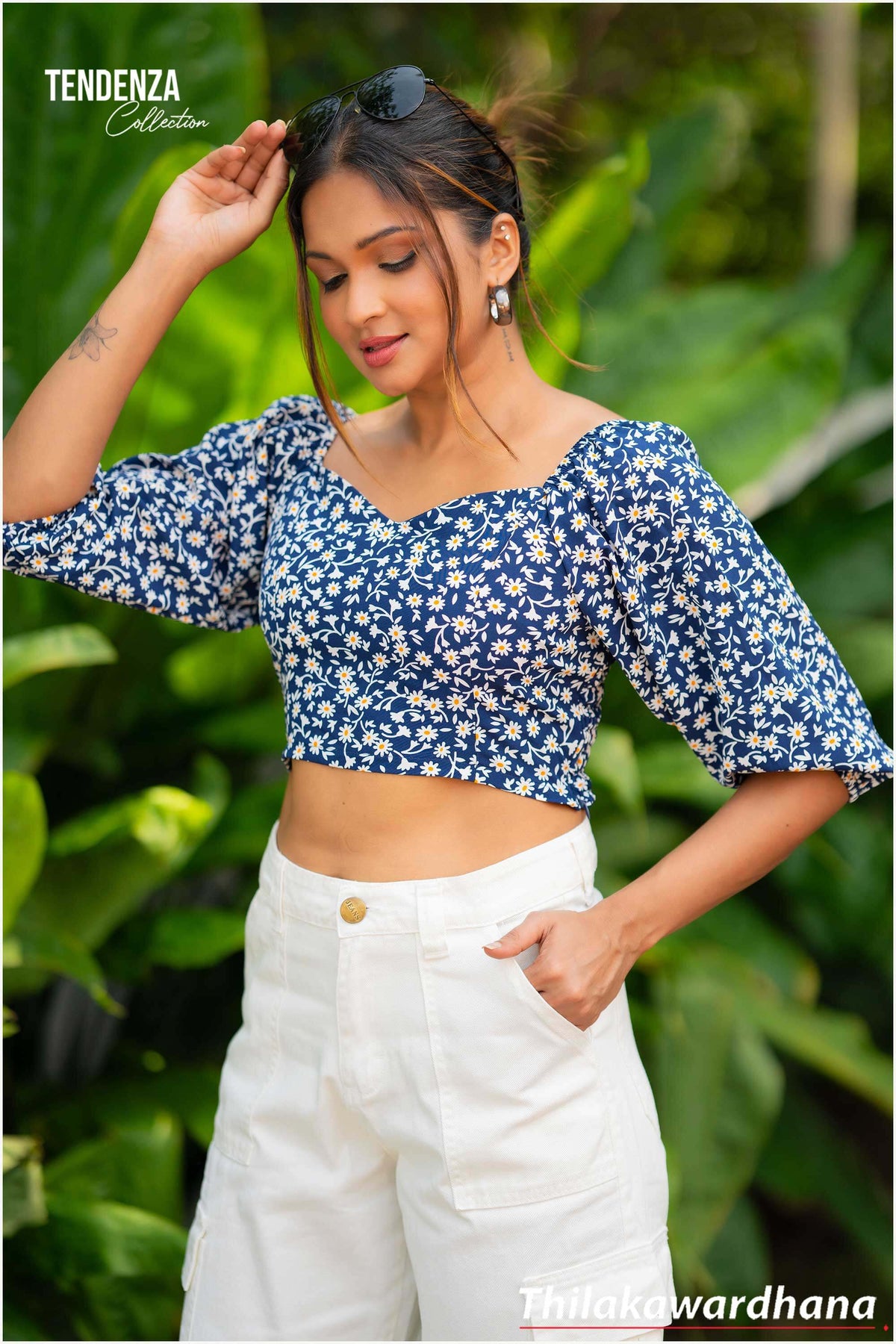 Tendenza Floral Crop Top – Thilakawardhana