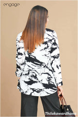 Engage Long Sleeve Printed Top