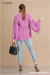 Engage Lavender Grace Tunic Top