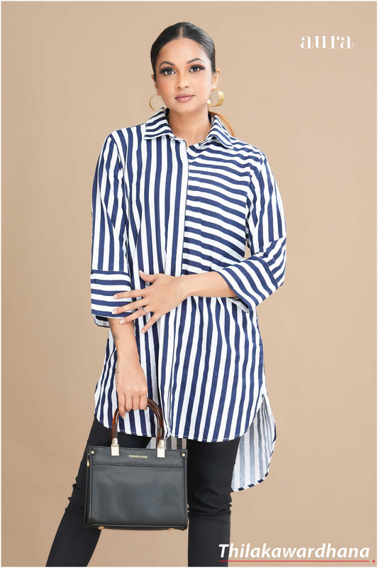 Engage Scarlet Stripes Volume Top