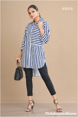 Engage Scarlet Stripes Volume Top