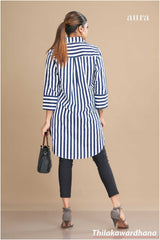 Engage Scarlet Stripes Volume Top