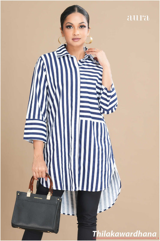 Engage Scarlet Stripes Volume Top