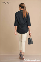 Engage Embroidered Linen Top