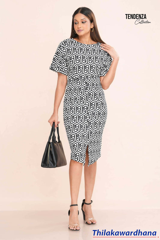 Tendenza Split Front Wiggle Dress