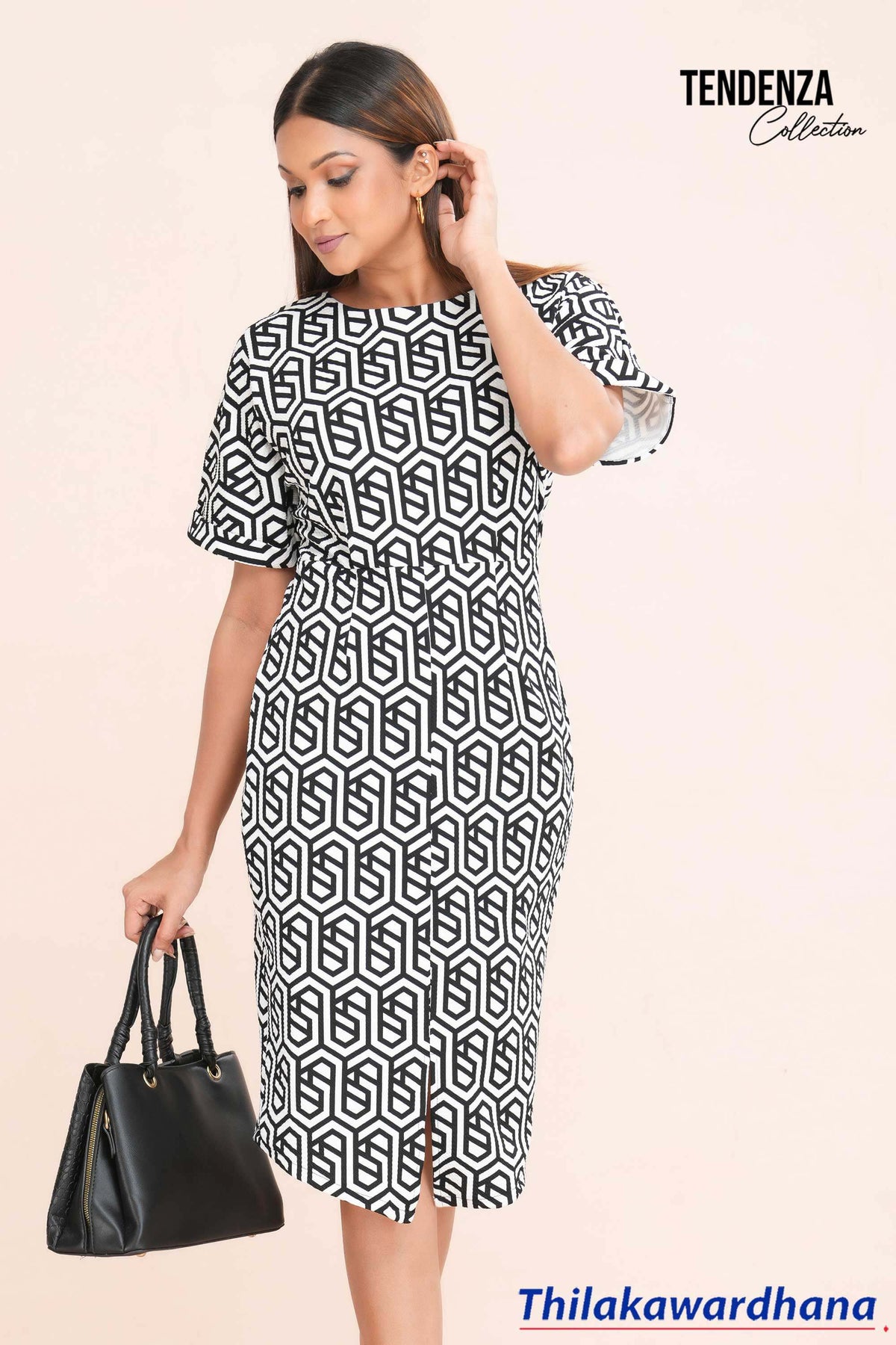 Tendenza Split Front Wiggle Dress