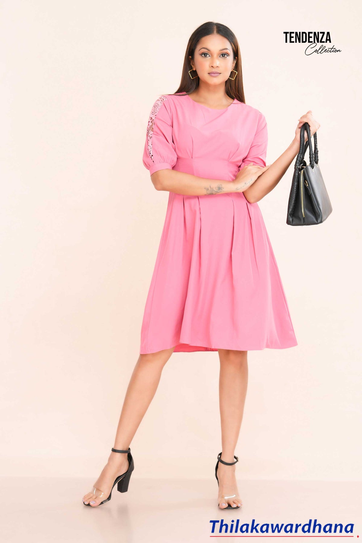 Tendenza Sleeve Lace Detailed Dress