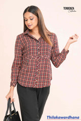 Tendenza Long Sleeve Printed Shirt