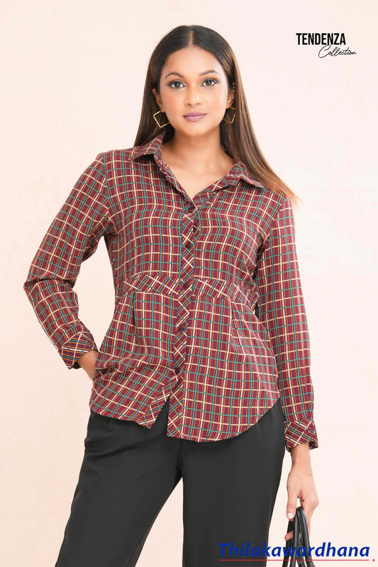 Tendenza Long Sleeve Printed Shirt