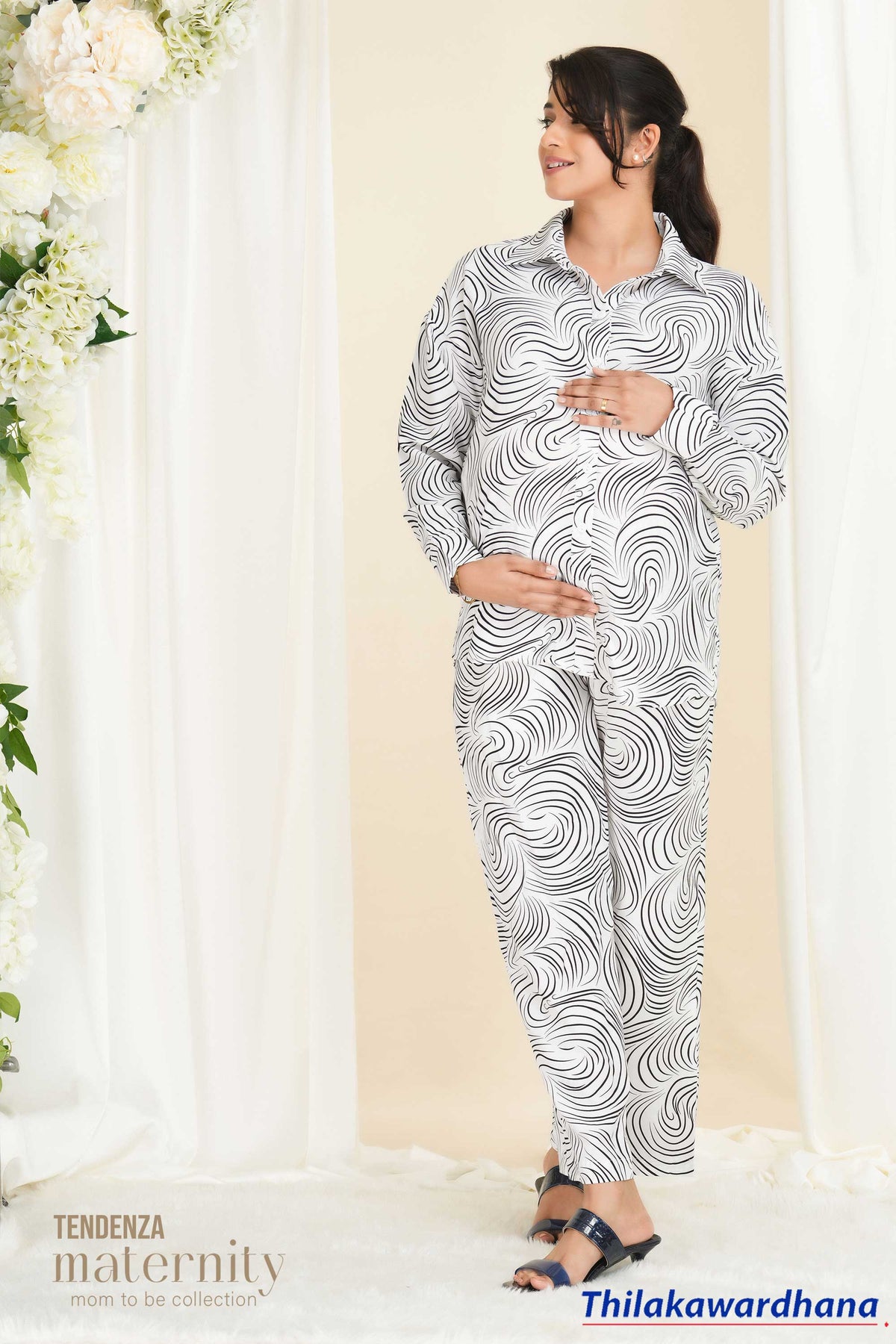 Tendenza Button Down Maternity Co-Ord Set