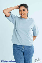 Bella Sleeve Embroidered T Shirt