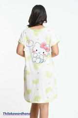 Printed Night Dress - Free Size