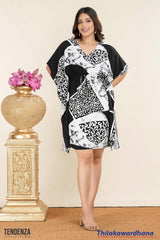 Tendenza Monochrome Muse Kaftan Dress
