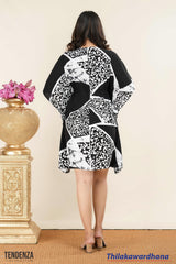 Tendenza Monochrome Muse Kaftan Dress