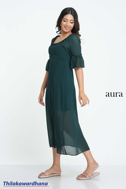 Aura Soft Elegance Maxi Dress