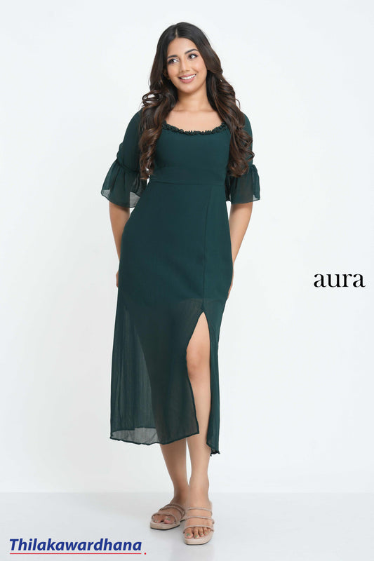 Aura Soft Elegance Maxi Dress
