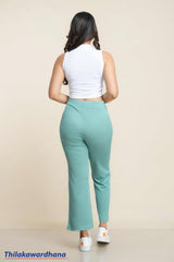 Akasi Textured High Waist Pant