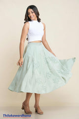 Aura Leaflight Charm Maxi Skirt