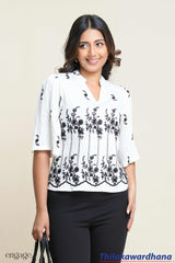 Engage Embroidery Detailed Top