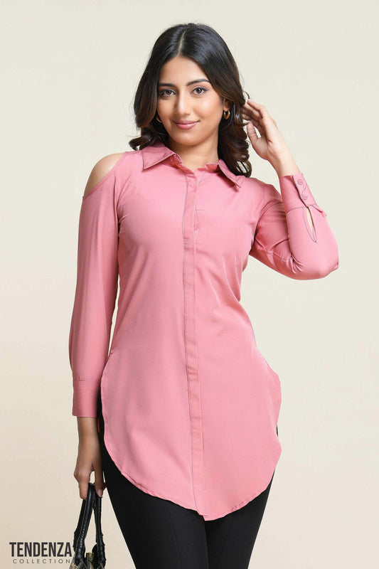 Tendenza Long Sleeve Cut Out Detailed Top