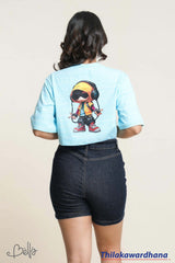 Akasi Button Detailed Denim Skort