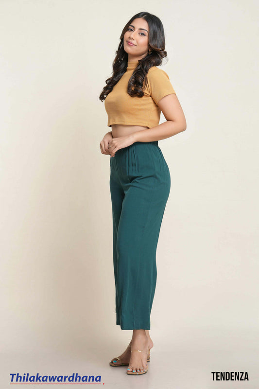 Tendenza Wide Leg High Waist Pant