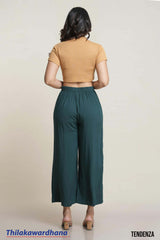 Tendenza Wide Leg High Waist Pant