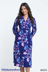 Tendenza Blue Mirage Wrap Dress