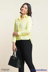 Engage Long Sleeve Buttoned Up Top