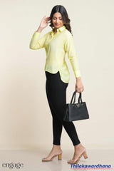 Engage Long Sleeve Buttoned Up Top